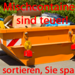 Mischcontainer für Entrümpelung in Bergisch Gladbach